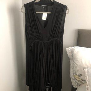 NWT Black Draped Tunic Dress